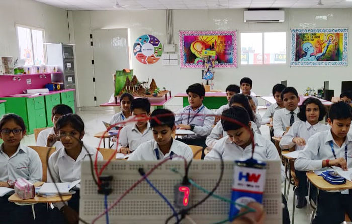 Pre-school children learning